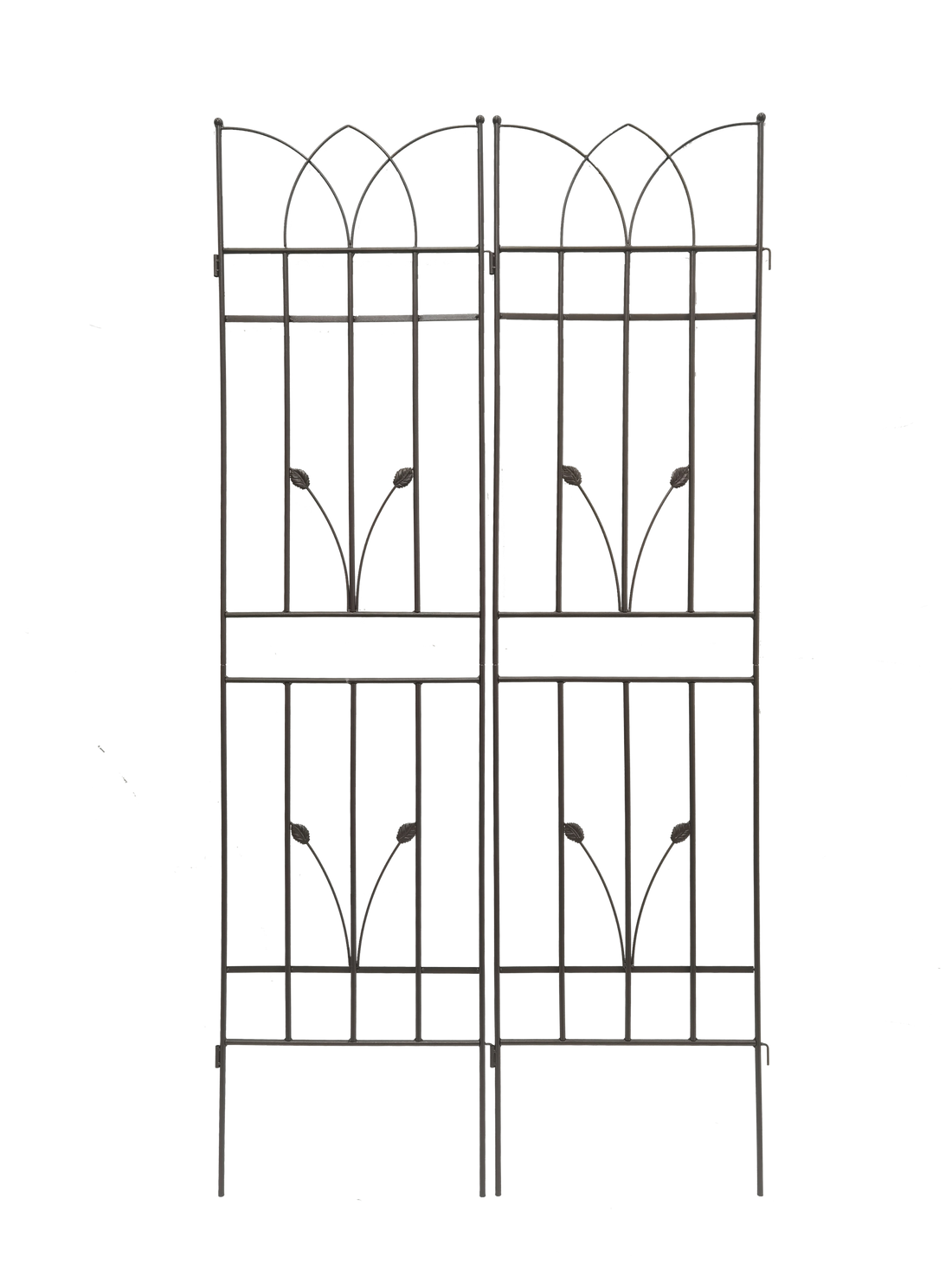 4 Pack Metal Garden Trellis 71" X 17.7" Rustproof Trellis For Climbing Plants Outdoor Flower Support Brown Brown Iron