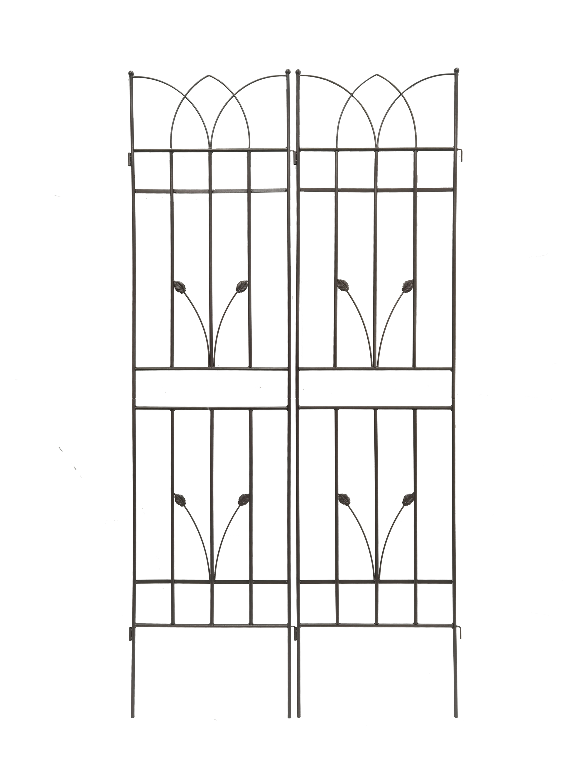 4 Pack Metal Garden Trellis 71" X 17.7" Rustproof Trellis For Climbing Plants Outdoor Flower Support Brown Brown Iron