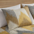 3 Piece Comforter Mini Set Yellow Polyester