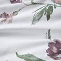 Floral Comforter Set With Bed Sheets Mauve Polyester