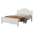 Traditional Concise Style White Solid Wood Platform Bed, No Need Box Spring, Queen Old Sku:Wf306306Aaa Queen White Wood