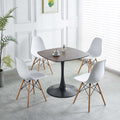 Special Dining Table,Mdf Dining Tablekitchen Table,Black And Walnut,Exective Desk Matte Black Mdf