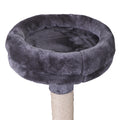 Cat Tree Cat Tower With Scratching Ball, Plush Cushion, Ladder And Condos For Indoor Cats, Gray Gray Wood Fabric