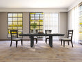 Rectangluar Dining Table 98*42*30Inch For 8 10 Person Tabletop Farmhouse Furniture Pine Wood Stretchable Dining Table Dark Gray Dark Gray Foam Pine