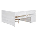 Full Size Daybed With Drawers And Shelves, White Full White Solid Wood