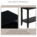 Contemporary 3 Drawer Console Table With 1 Shelf, Entrance Table For Entryway, Hallway, Living Room, Foyer, Corridor Black Solid Wood Mdf