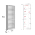 Paonia 2 Piece Living Room Set With 2 Bookcases, White White Particle Board Particle Board