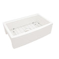 White Farmhouse Sink Workstation 33 Inch White Ceramic Single Bowl Farm Kitchen Sink White Ceramic