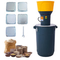 60L Grain Mill Grinder Electric Corn Grinder, Grain Mills Mill Flour Mills Molino De Maiz, Farm Home Electric Grinder For Corn Grain Feed, Wheat Grinder With 5 Grinder Sieves 1Wrench Dark Gray Steel