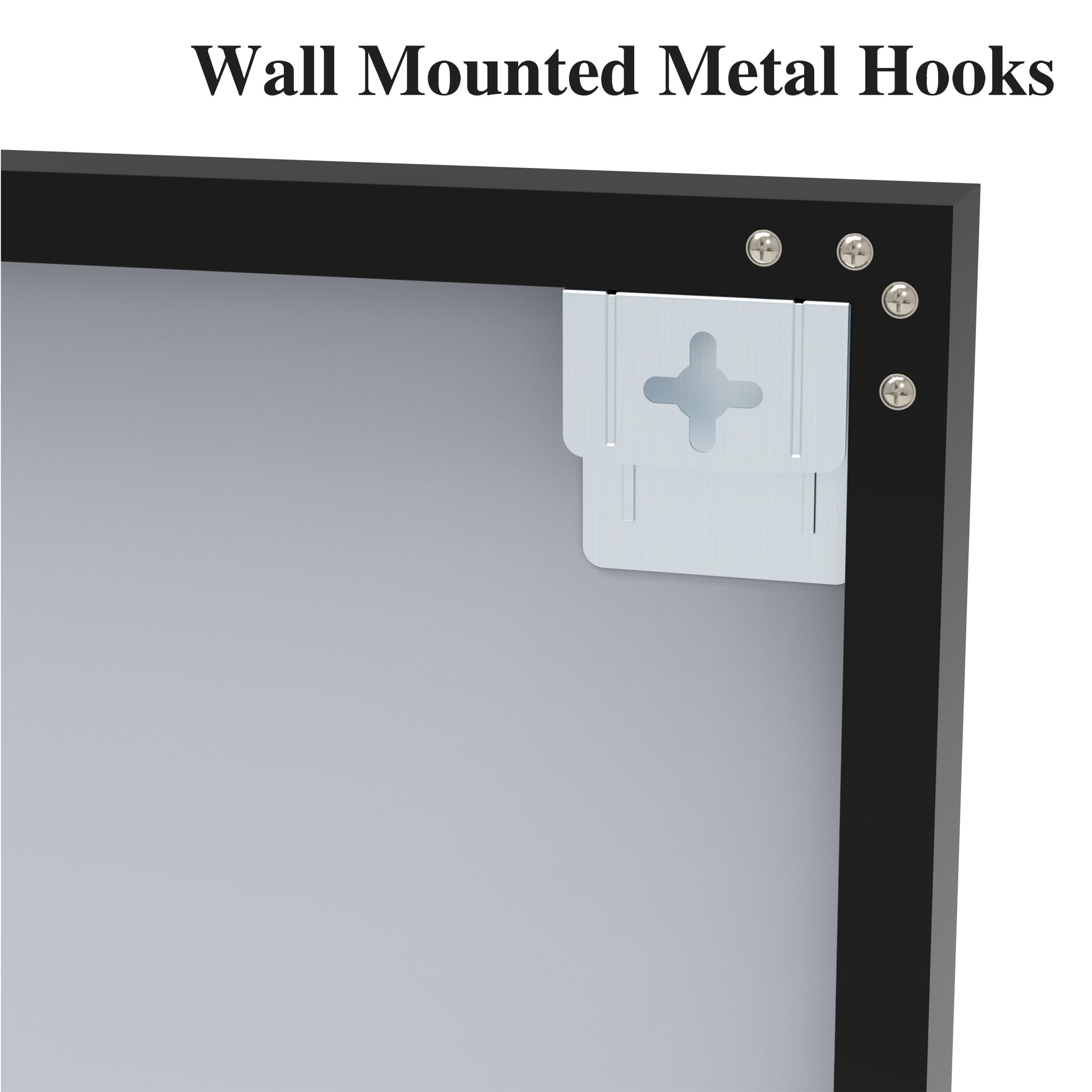 60"X40" Oversized Modern Rectangle Bathroom Mirror With Black Frame Decorative Large Wall Mirrors For Bathroom Living Room Bedroom Vertical Or Horizontal Wall Mounted Mirror With Aluminum Frame Black Aluminium