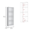 Veta 2 Piece Living Room Set With 2 Bookcases, White White Particle Board Particle Board
