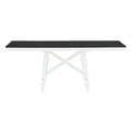 6 Piece Classic Dining Table Set, Rectangular Extendable Dining Table With Two 12