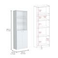 Veta 2 Piece Living Room Set With 2 Bookcases, White White Particle Board Particle Board
