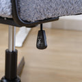 Armless Office Desk Chair No Wheels, Blue Blue Foam Polyester Blend