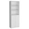 Paonia 2 Piece Living Room Set With 2 Bookcases, White White Particle Board Particle Board