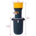 25L Grain Mill Grinder Electric Corn Grinder, Grain Mills Mill Flour Mills Molino De Maiz, Farm Home Electric Grinder For Corn Grain Feed, Wheat Grinder With 5 Grinder Sieves 1Wrench Dark Gray Steel