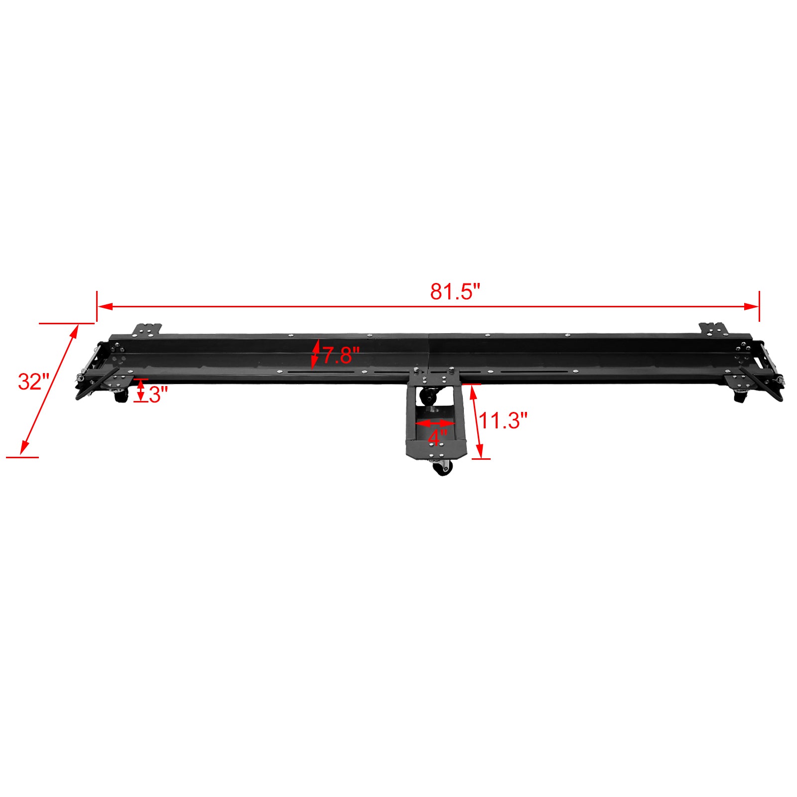 Motorcycle Dolly 1250 Lbs. Widow Cruiser Dolly Steel Motorcycle Dolly Black Black Steel
