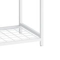 Portable Wardrobe Clothes Rack, Freestanding Clothing Rack With Bottom Mesh Storage Rack, Multi Functional Bedroom Clothing Rack With Premium Oxford Cloth Storage Bag,White White Mdf Metal