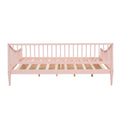 Full Size Daybed With Two Storage Drawers And Support Legs, Pink Pink Solid Wood Mdf