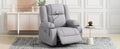 Power Lift Recliner Chair Electric Recliner For Elderly Recliner Chair With Massage And Heating Functions, Remote, Phone Holder Side Pockets And Cup Holders For Living Room, Grey Grey Foam Chenille