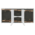6 Piece Classic Dining Table Set, Rectangular Extendable Dining Table With Two 12