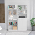 Paonia 2 Piece Living Room Set With 2 Bookcases, White White Particle Board Particle Board