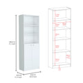 Paonia 2 Piece Living Room Set With 2 Bookcases, White White Particle Board Particle Board