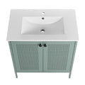 30 Inch Freestanding Bathroom Vanity With Ceramic Sink Mint Green 2 Bathroom Freestanding Modern Steel