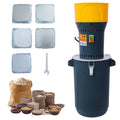 25L Grain Mill Grinder Electric Corn Grinder, Grain Mills Mill Flour Mills Molino De Maiz, Farm Home Electric Grinder For Corn Grain Feed, Wheat Grinder With 5 Grinder Sieves 1Wrench Dark Gray Steel