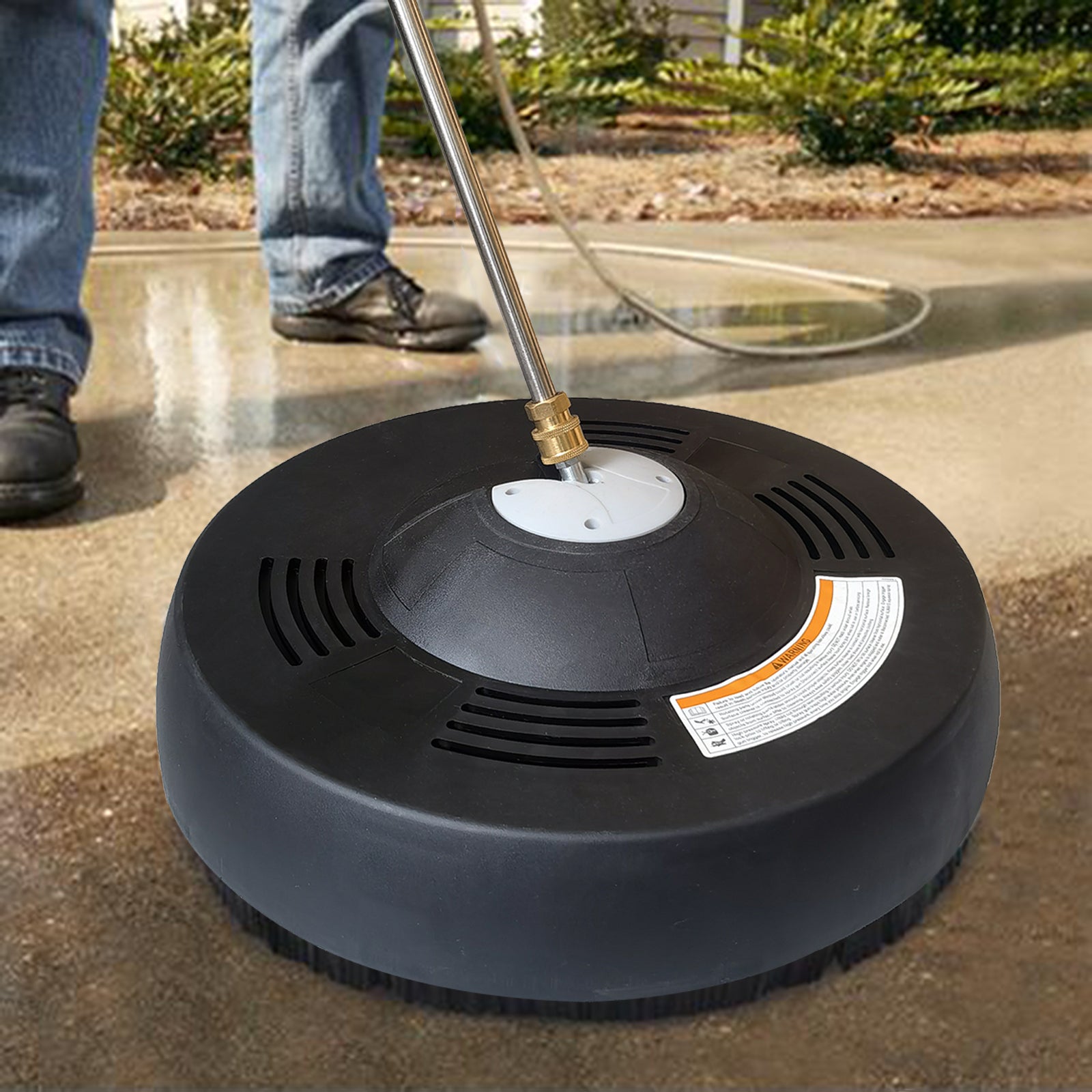 15Inch Pressure Washer Surface Cleaner Maximum Working Pressure Of 4,000 Psi Black Traditional Abs Steel Q235