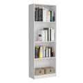 Veta 2 Piece Living Room Set With 2 Bookcases, White White Particle Board Particle Board