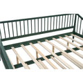 Full Size Daybed With Trundle And Support Legs, Green Green Solid Wood Mdf