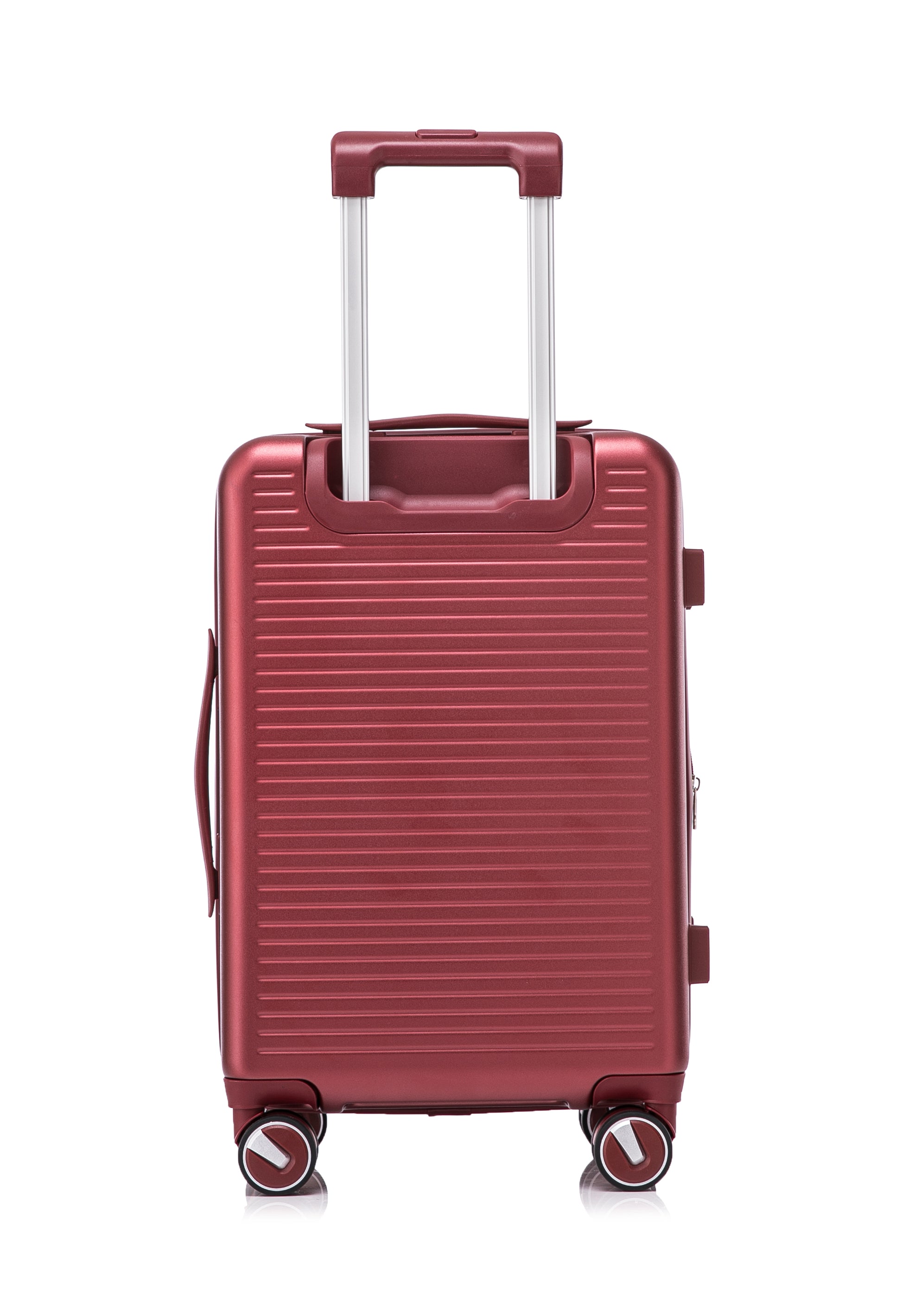 Luggage Sets 3 Piece 20 24 28 , Expandable Carry On Luggage With Tsa Lock Airline Approved, 100% Pc Hard Shell And Lightweight Suitcase With Front Pocket And Spinner Wheels Wine Red Pc