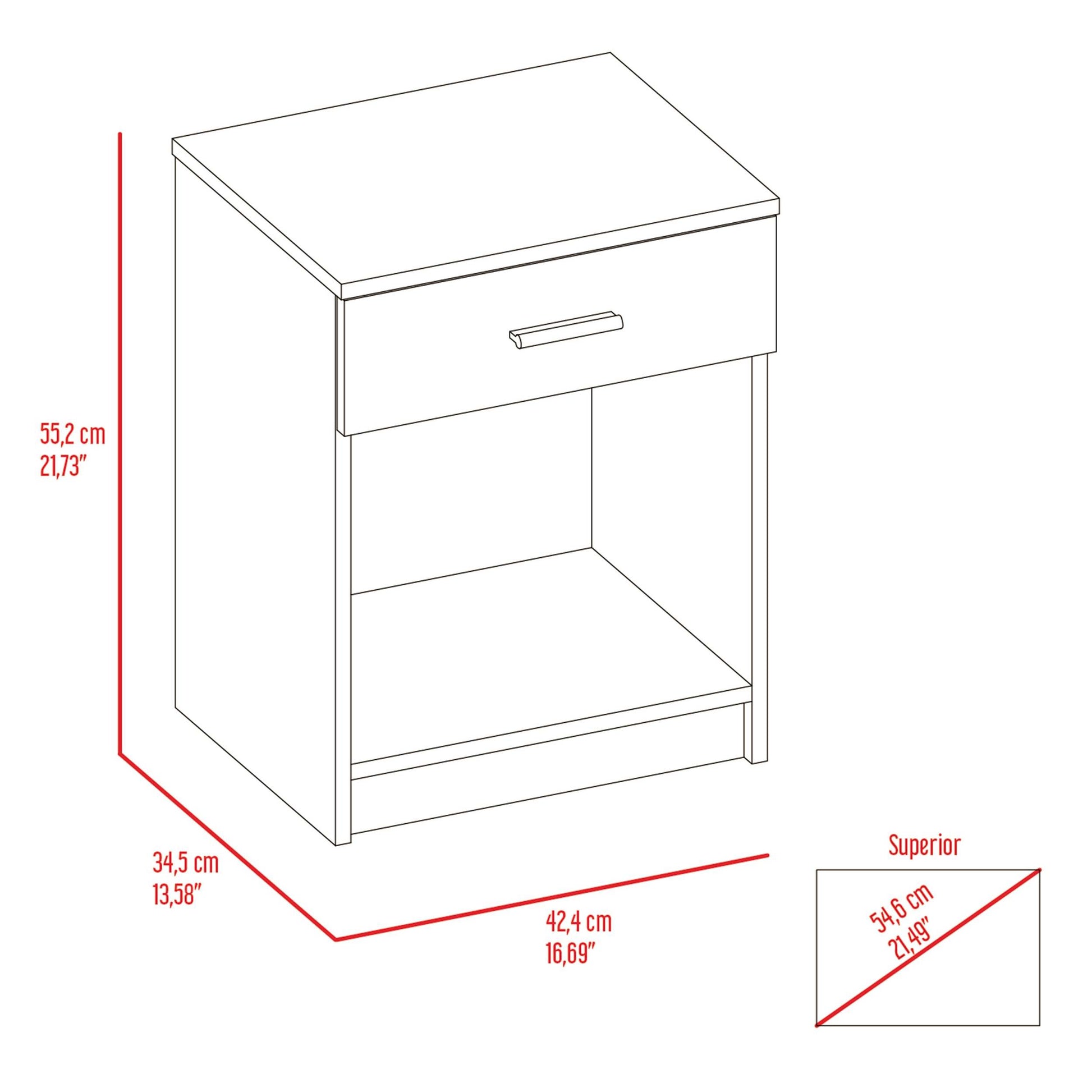 Phoenix Linen Cabinet, Four Shelves Multicolor Pine Engineered Wood