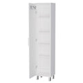 Florence Kitchen Wall Cabinet, Spice And Towel Rack White Mdf Engineered Wood