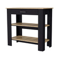 Brooklyn 40 Kitchen Island, Two Shelves, One Drawer Multicolor Mdf Engineered Wood