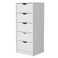 Dillon 4 Drawers Dresser, Chest Of Drawers With 2 Cabinets Black Mdf Engineered Wood