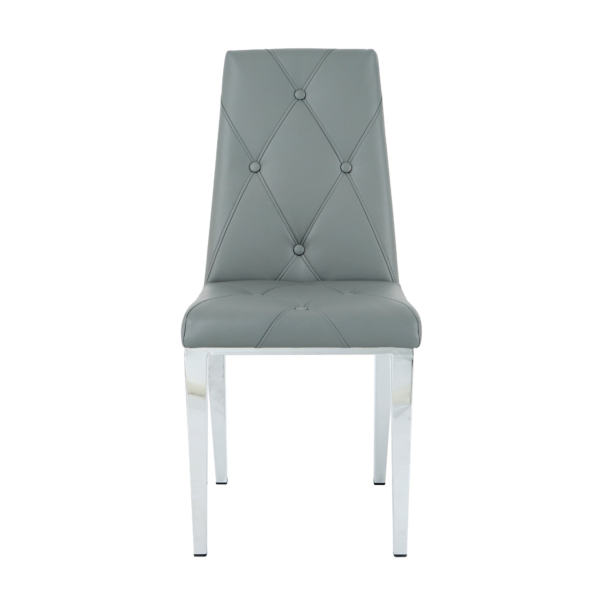 Modern Style Glass Table, Elegant Transparent Design, Durable Support Base, Solid, Selected Materials Made Of Furniture Display Fashion, Suitable For The Living Room Set Of 5 Grey Silver Seats 4 Mdf Glass
