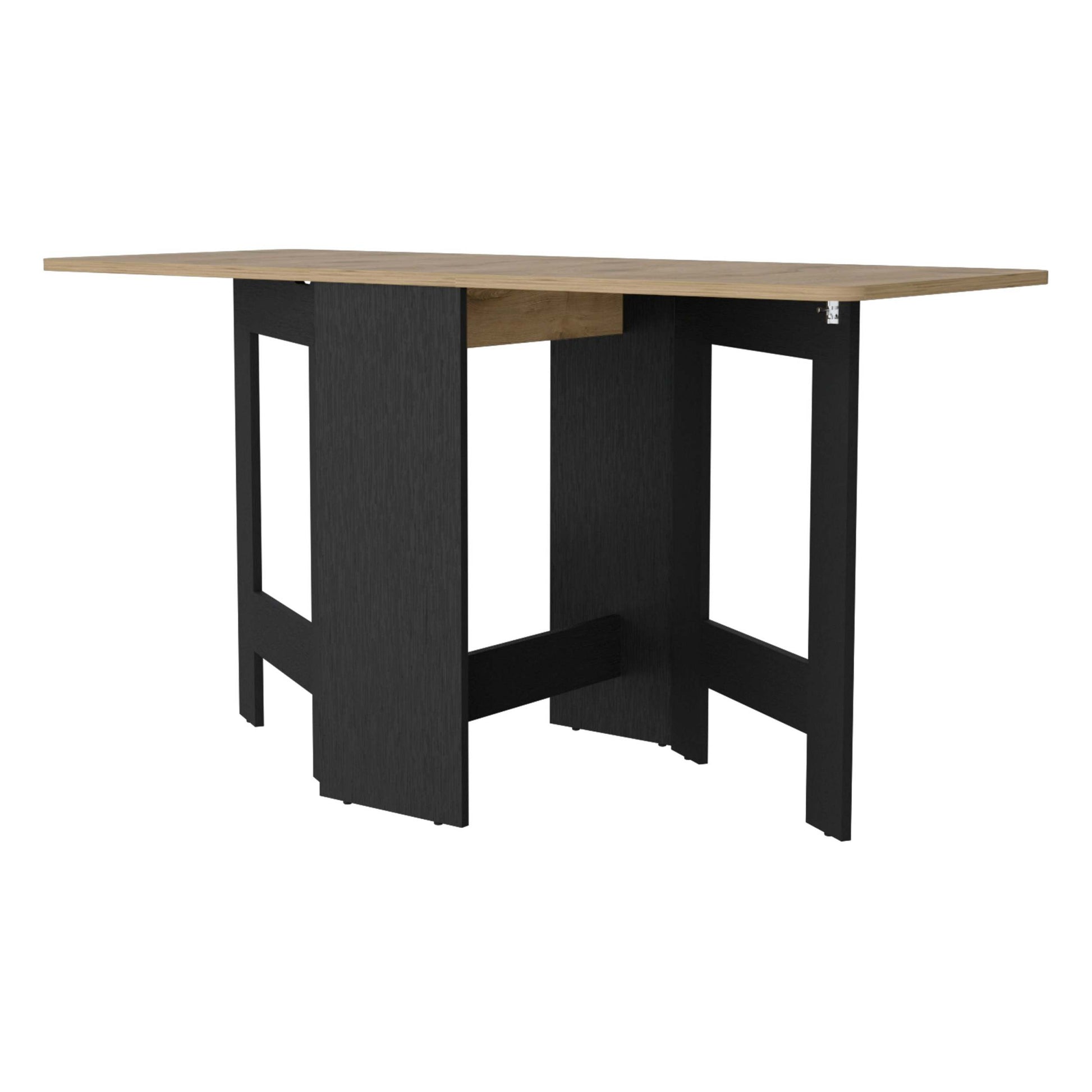 Kailua Folding Dining Table, Space Saving, Foldable In 3 Forms Multicolor Mdf Engineered Wood