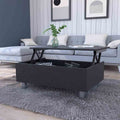 Boston Lift Top Coffee Table Black Mdf Engineered Wood