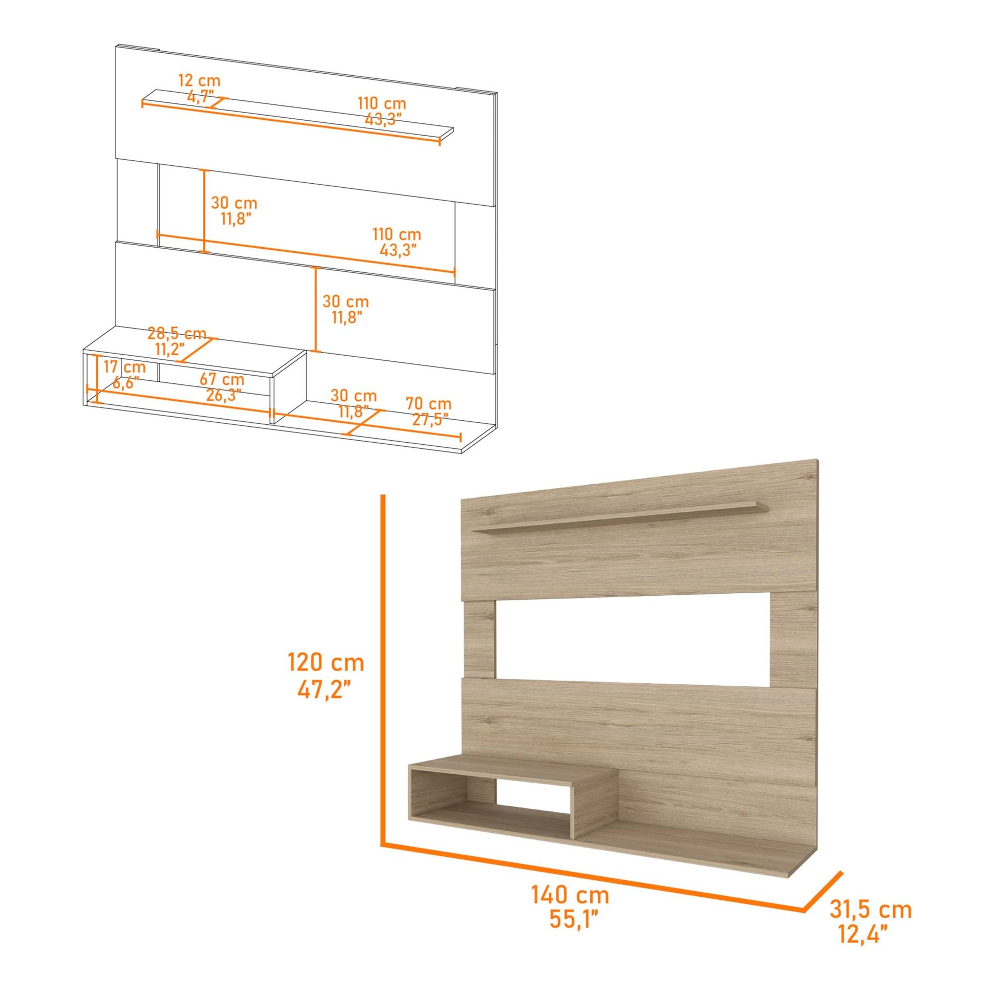 Burlington Three Drawers Dresser White Mdf Engineered Wood