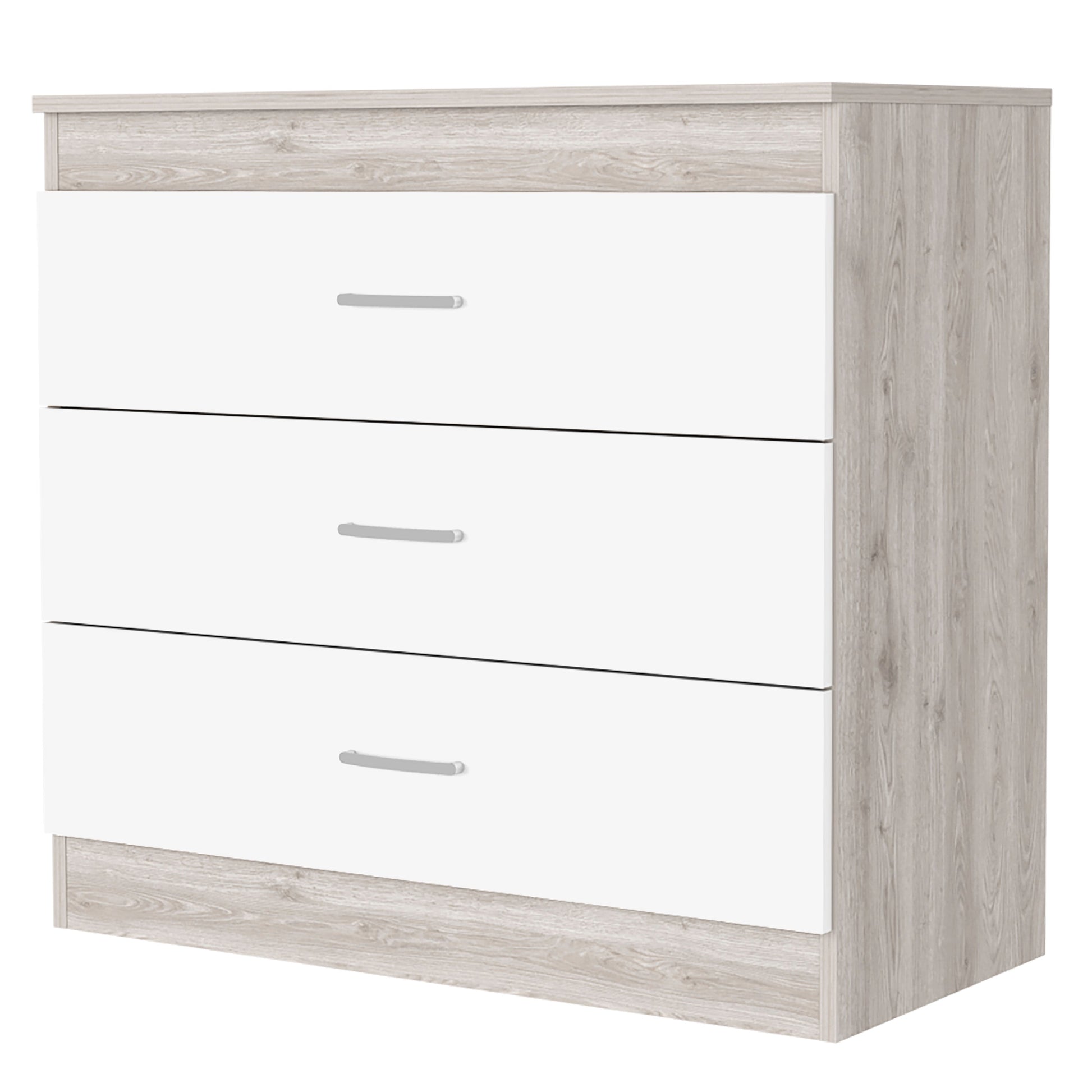 Cambridge Three Drawers Dresser Multicolor Mdf Engineered Wood