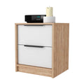 Washington Nightstand, Two Large Drawers Multicolor 2 Drawers Bedroom Rectangle Modern Shelf Mdf Engineered Wood