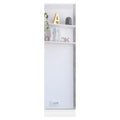 Ruan Xl Shoe Rack, Mirror, Five Interior Shelves, Single Door Cabinet White Bedroom Contemporary,Industrial,Modern Pine Mdf Engineered Wood