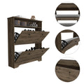 Brandford Shoe Rack, Superior Top, Two Shelves Brown Bedroom Modern Mdf Engineered Wood