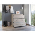 Dove Three Drawer Dresser, Superior Top Beige Mdf Engineered Wood