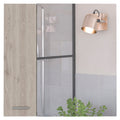 Kenya Medicine Cabinet, Mirror, Double Door, Four Interior Shelves Light Gray Mdf Engineered Wood