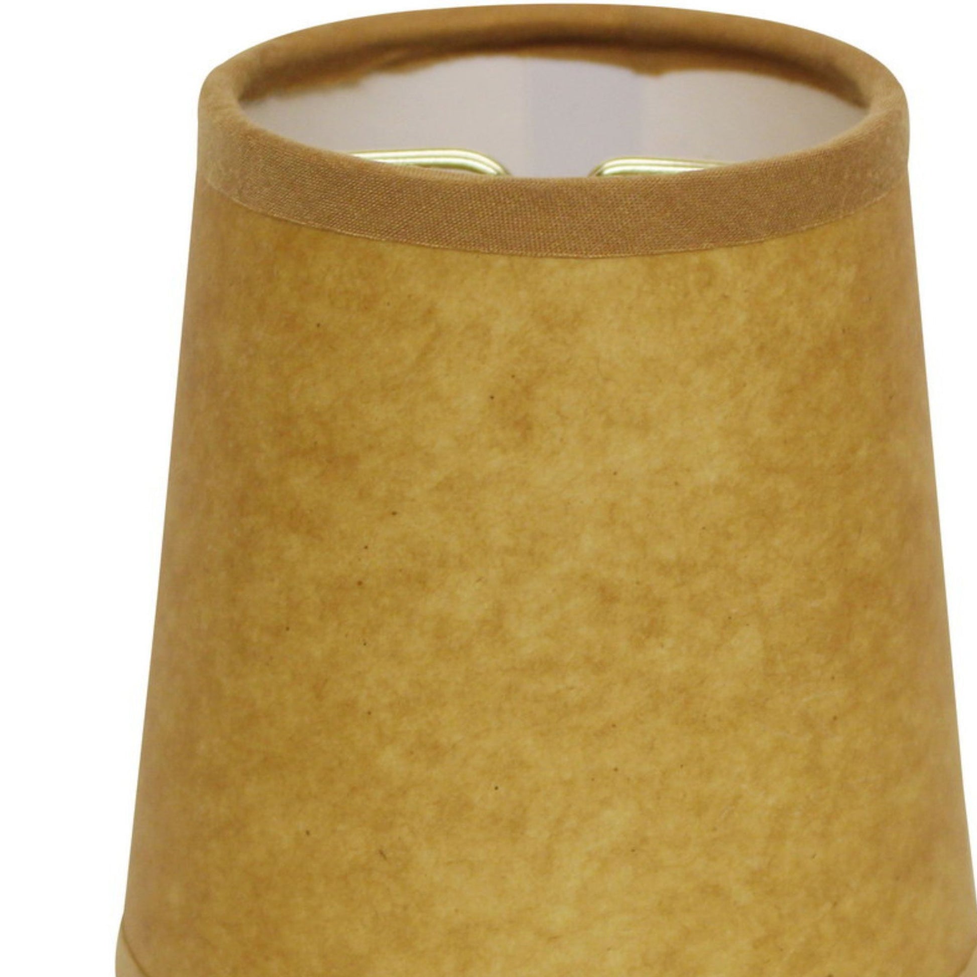 Slant Hardback Chandelier Lampshade With Flame Clip, Oil Set Of 6 Yellow Paper