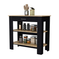 Brooklyn 40 Kitchen Island, Two Shelves, One Drawer Multicolor Mdf Engineered Wood