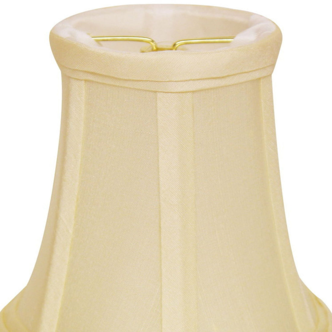 Slant Pure Silk Dupioni Chandelier Lampshade With Flame Clip, Egg Set Of 6 White Dupioni